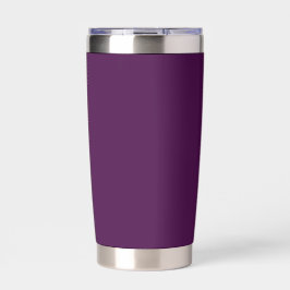 Eggplant Lila Solid Color Thermobecher