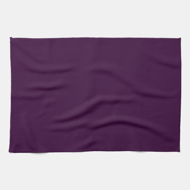 Eggplant Lila Twill Kitchen Geschirr Handtuch (Horizontal)