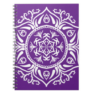 Eggplant Mandala Notizblock