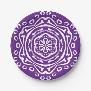 Eggplant Mandala Pappteller