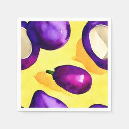 Eggplant - Napkin Serviette