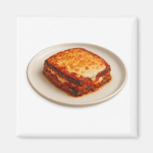 Eggplant Parmigiana Sticker Magnet