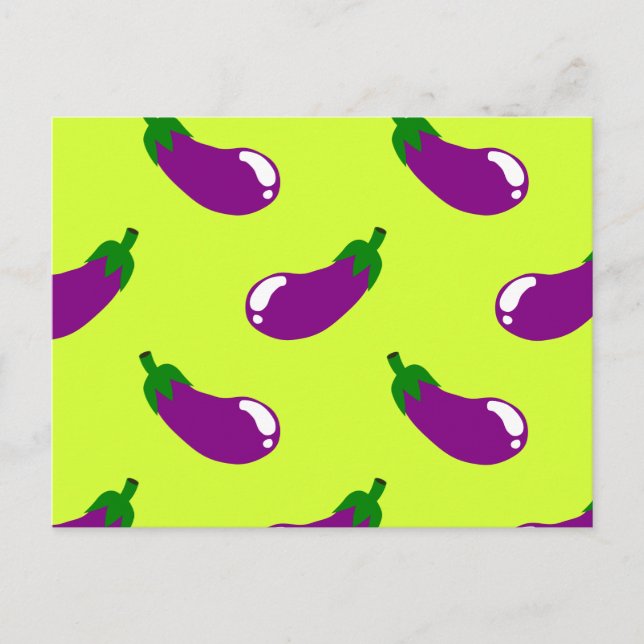Eggplant Postkarte (Vorderseite)