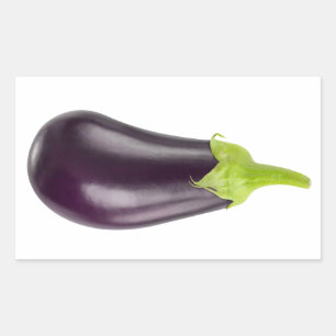 Eggplant Rechteckiger Aufkleber