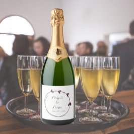 Eggplant Simple Heart Wreath Wedding