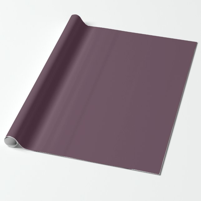 Eggplant Solid Color Geschenkpapier (Ungerollt)