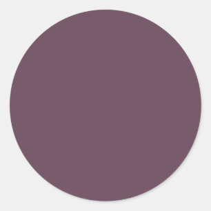 Eggplant Solid Color Runder Aufkleber