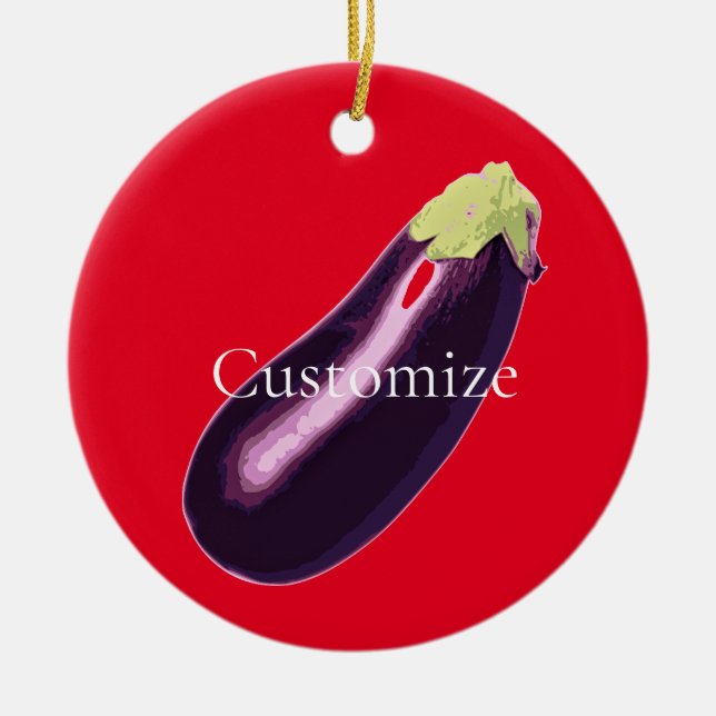 Eggplant Thunder_Cove Keramik Ornament (Vorne)