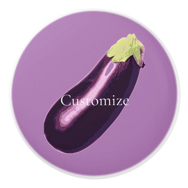 Eggplant Thunder_Cove Keramikknauf (Vorderseite)