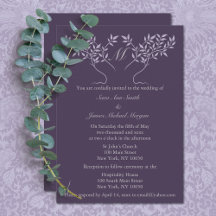 Eggplant Tree of Life Wedding