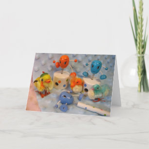 Eggs and Chicks Easter Card Feiertagskarte