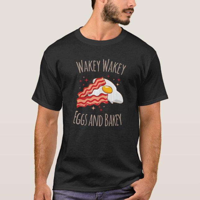 Eggs Bacon Breakfast Vater Joke Sprichwort Rhyme T-Shirt (Vorderseite)