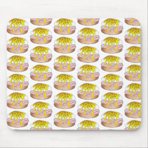 Eggs Benedict Frühstück Diner Food Feinschmecker H Mousepad