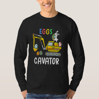 Eggs Cavator Happy Easter Bunny Cute Boys Girls Ki T-Shirt
