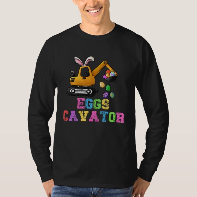 Eggs Cavator Hoppy Easter Day Rabbit Bunny Kids  1 T-Shirt (Vorderseite)