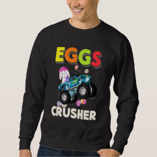 Eggs Crusher Ostertag für Monster Truck Boy Kosten Sweatshirt