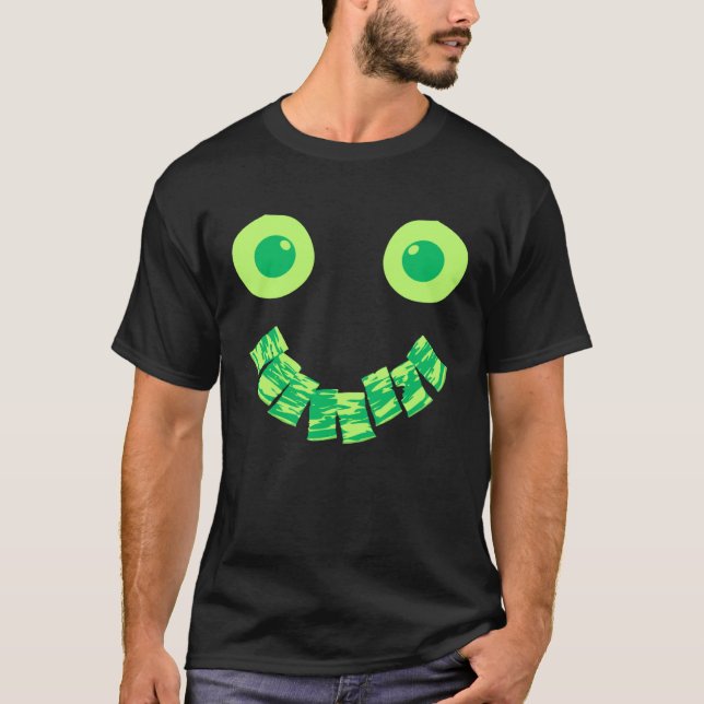 Eggs Ham & Bacon Green Face Brunch St Patricks Day T-Shirt (Vorderseite)