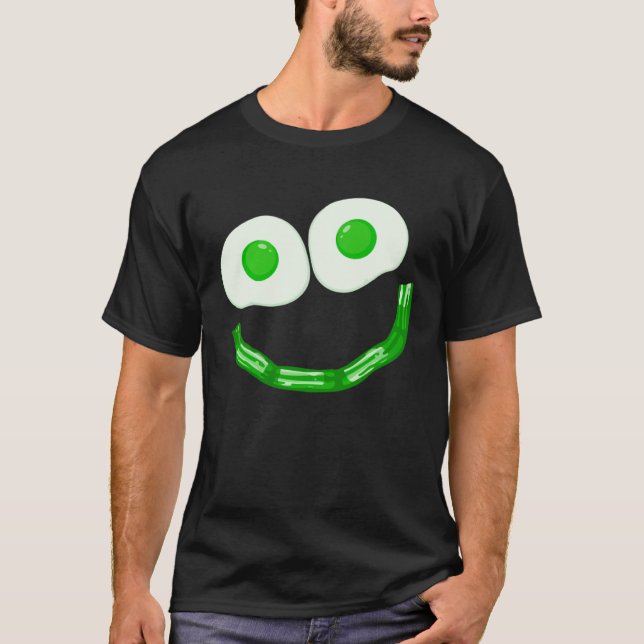 Eggs Ham Smile Face Brunch Breakfast Costume St Pa T-Shirt (Vorderseite)