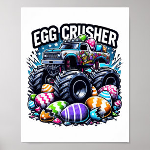 Eggs Kreuzfahrer Ostertag Monster Truck Kinder Kle Poster