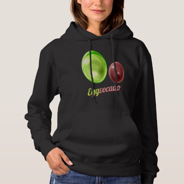 Eggs Painted As Avocado Eggvocado For Hunt on Eggs Hoodie (Vorderseite)