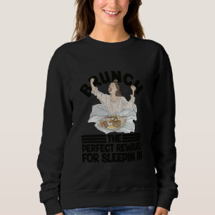 Eggs-tranormale Vibes Brunch Design für Eggheads Sweatshirt