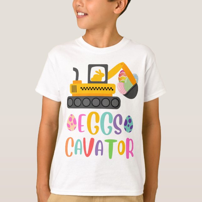 EggsCavator Ausgrabungsgrab Ostereier Jagd T-Shirt (Vorderseite)