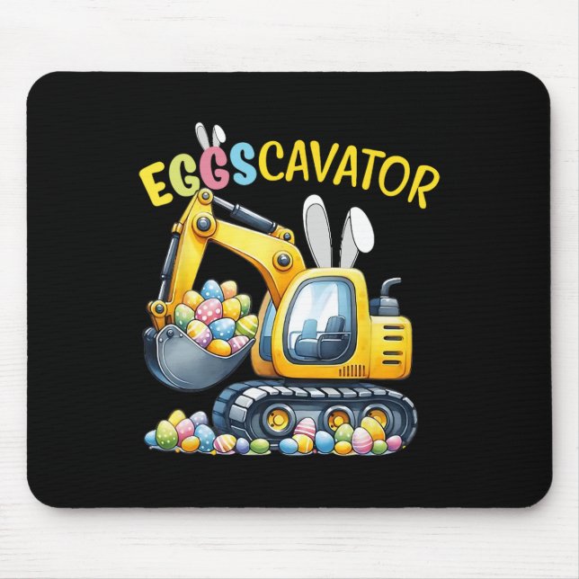 Eggscavator Oster-Eier-Suche-Bau-LKWs Für Mousepad (Vorne)