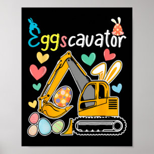 Eggscavator Ostereier Jagd Bau LKW Gi Poster
