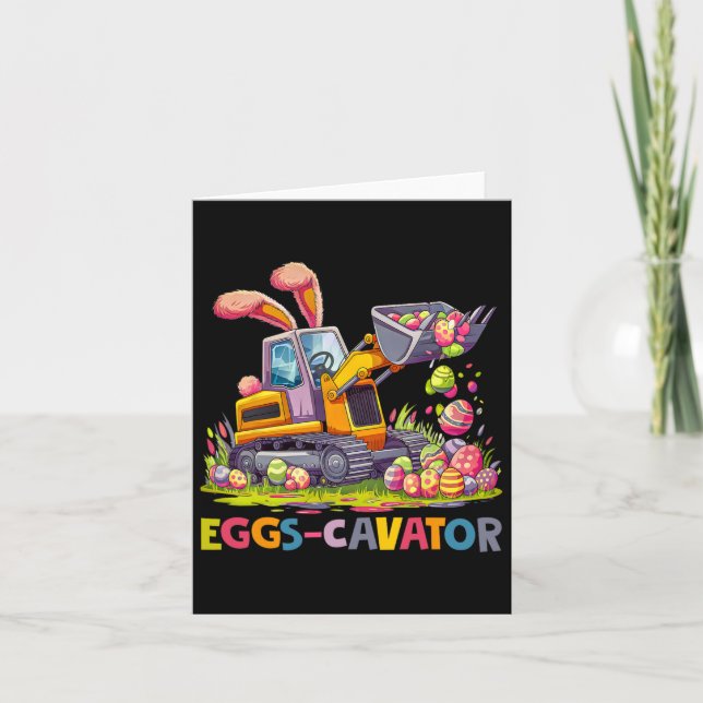Eggscavator Ostereier Jagdwagen bis Karte (Vorderseite)