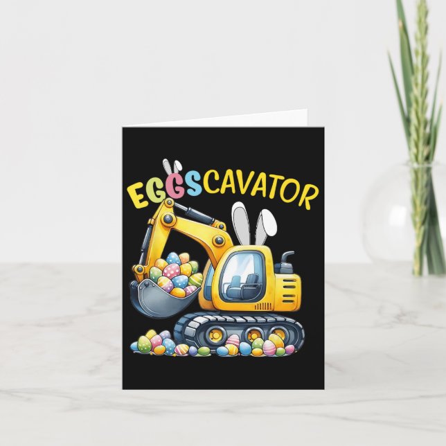 Eggscavator Ostereier Jagdwagen bis Karte (Vorderseite)