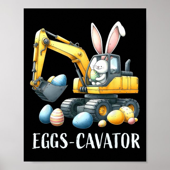 Eggscavator Ostereier Jagdwagen bis Poster (Vorne)
