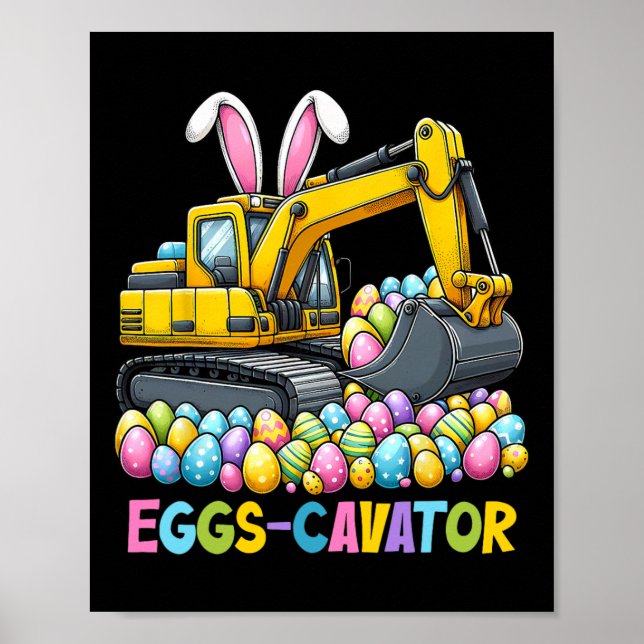 Eggscavator Ostereier Jagdwagen bis Poster (Vorne)