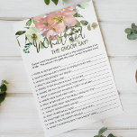 Eggshell Blush Floral Game würde sagen Flyer<br><div class="desc">Was würde das Brautparty "Groom Say" spielen? Elegante Aquarelltöne und Blush Floral. In unserem Zazzle-Shop finden Sie passende Artikel,  um Ihre Veranstaltungskollektion abzuschließen!</div>