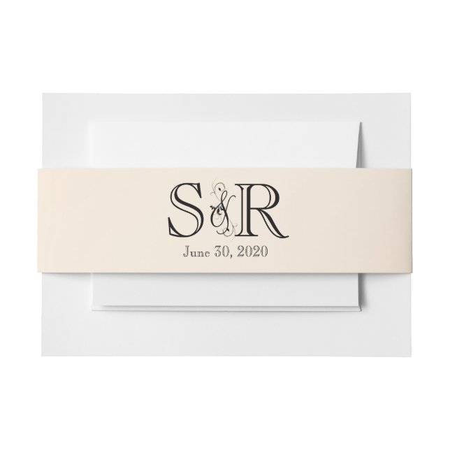 Eggshell Elegance Wedding Bly Band (Vorderseite Beispiel)