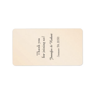 Eggshell Elegance Wedding Lip Balm Label Adressaufkleber