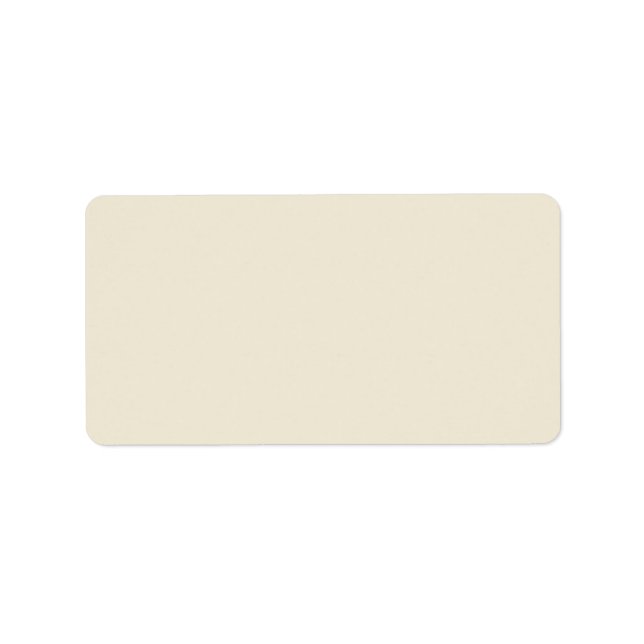 Eggshell Solid Color Adressaufkleber (Vorne)