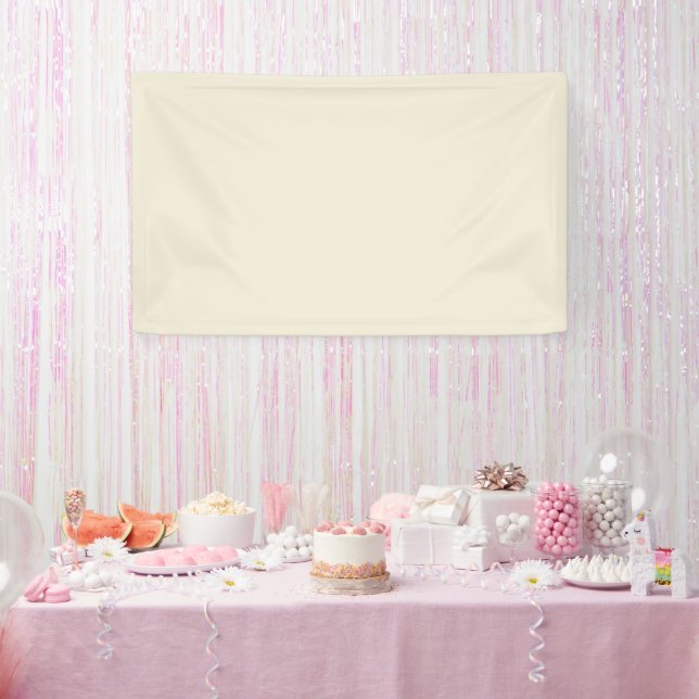 Eggshell Solid Color Banner (Party)