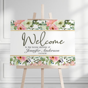 Eggshell und Blush Brautparty Poster