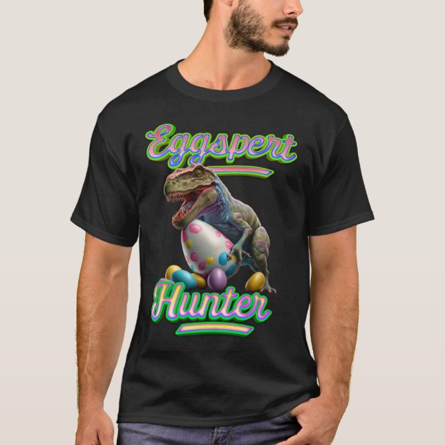 Eggspert Easter Eggs Hunter Easter Dinosaur Egg  5 T-Shirt (Vorderseite)