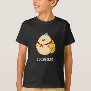 Eggsplorer Funny Egg Explorer Puck Dark BG T-Shirt