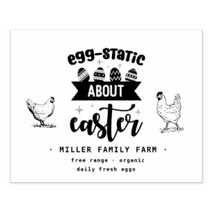 Eggstatic Oaster Eierkarton - Briefmarke Gummistempel
