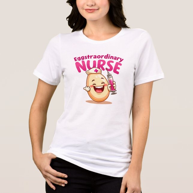 Eggstranormale Krankenschwester - Funny Easter Nur Tri-Blend Shirt (Vorderseite)