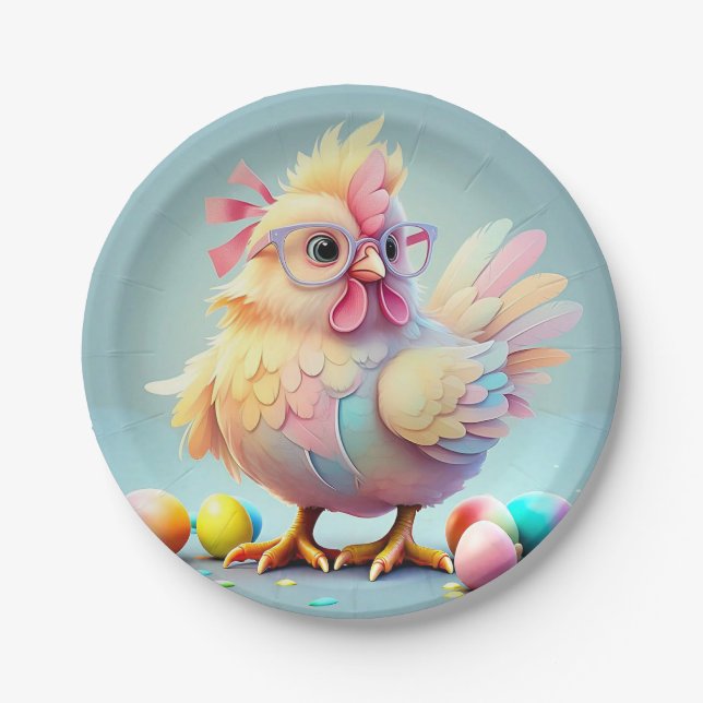 " EGGSTRAORDINÄRE LIEBE " PAPPTELLER (Vorderseite)
