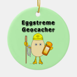 Eggstreme Geocaching Keramik Ornament