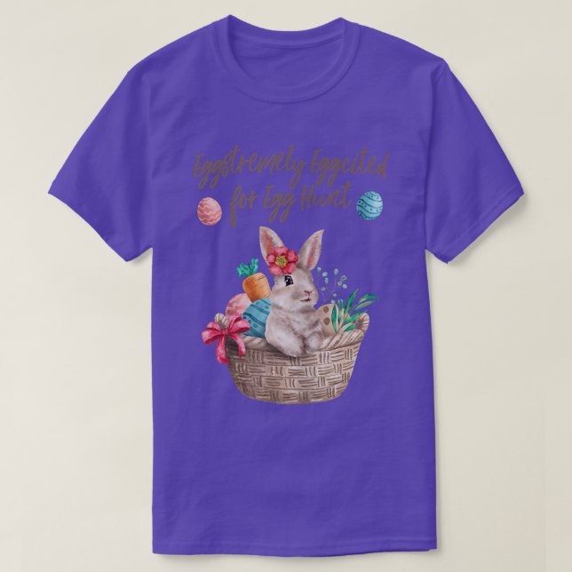 Eggstremely Eggciited for Egg Hunt Kids Womens Eas T-Shirt (Design vorne)