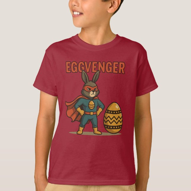 Eggvenger - Der Ostersuperheld! T-Shirt (Vorderseite)