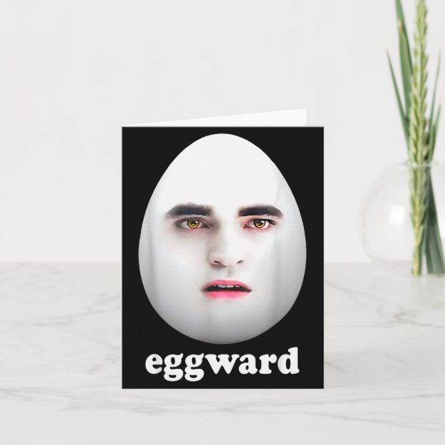 Eggward Funny Meme  Karte (Vorderseite)