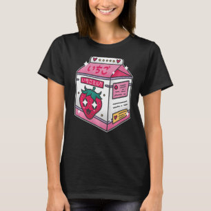 Egirl Eboy Milk Shake Carton Niedlicher japanische T-Shirt