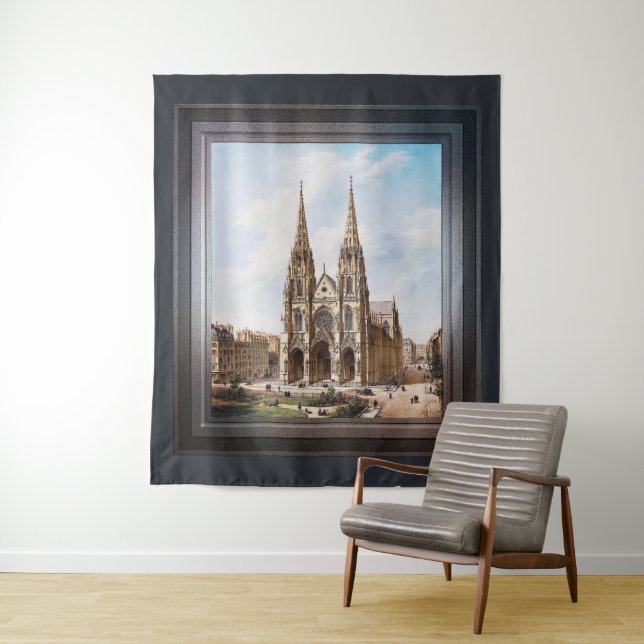 Église Sainte-Clotilde à Paris von Max Berthelin Wandteppich (Beispiel)