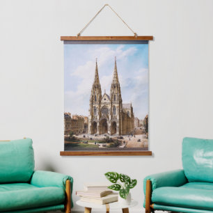 Église Sainte-Clotilde à Paris von Max Berthelin Wandteppich Mit Holzrahmen